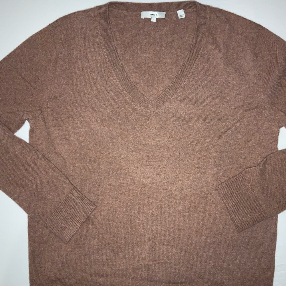 VINCE Women’s V-Neck Cashmere Sweater